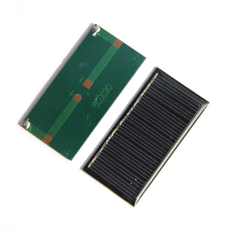 0.25W mini solar panel — front and rear mini panel