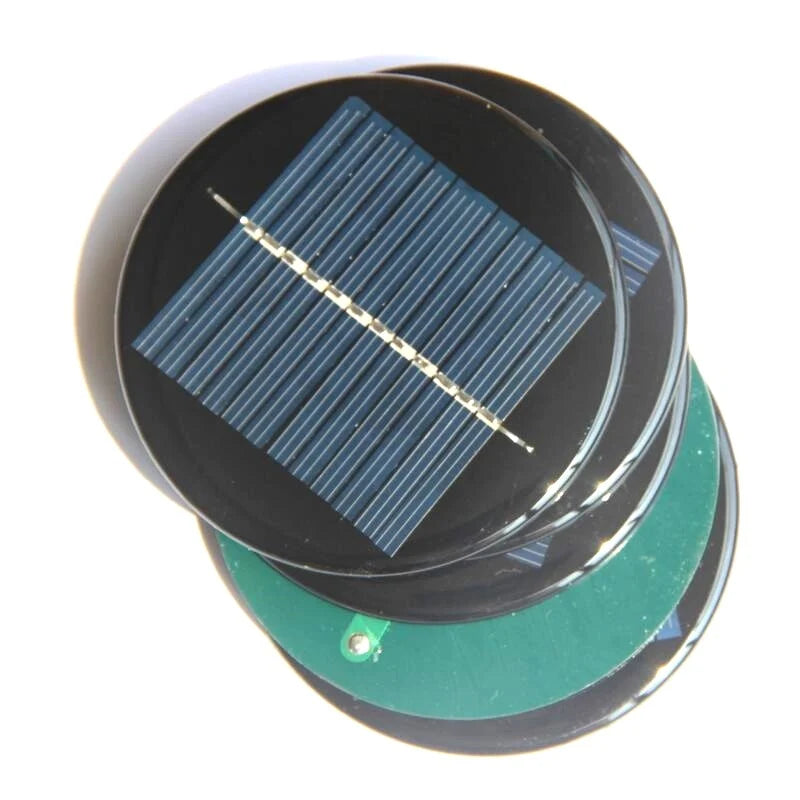 0.5W 80mm round solar module — stacked round modules