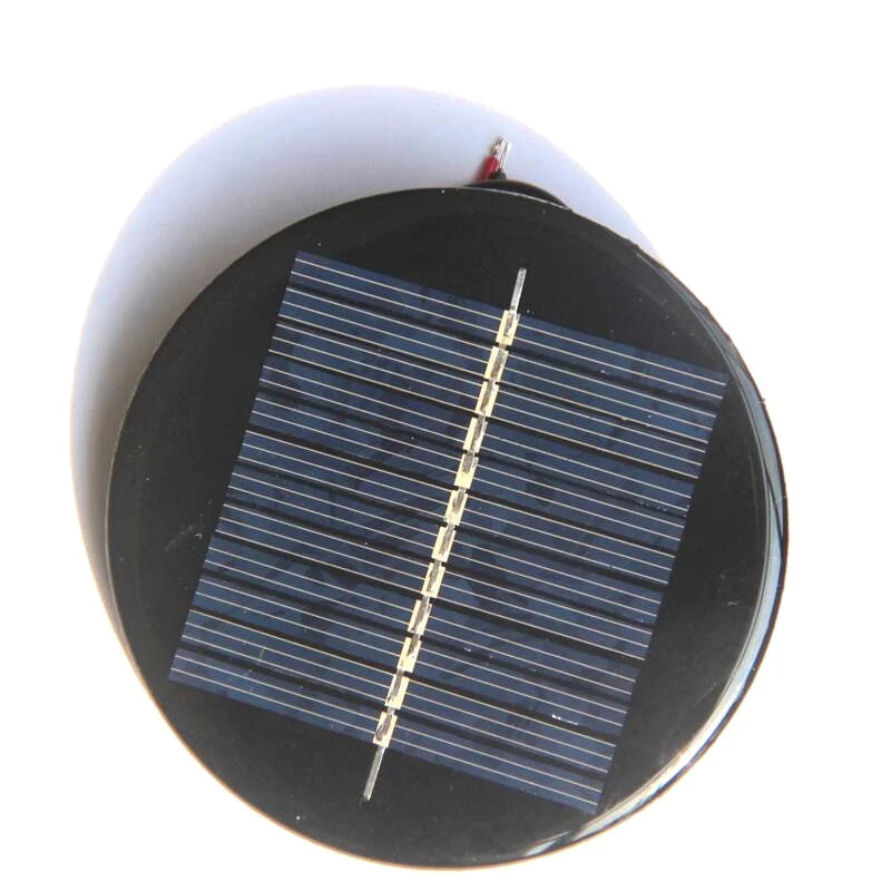 0.5W 0.5W round mini solar panel — round panel face overlap