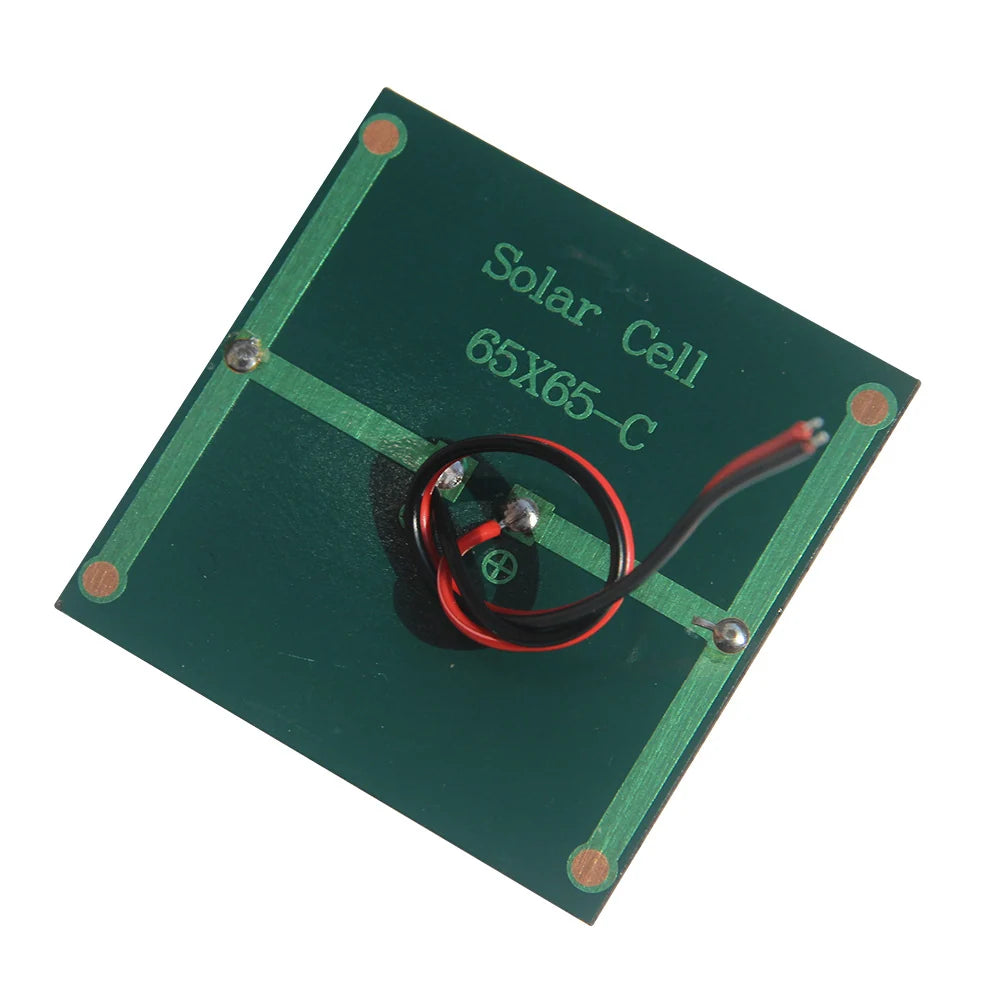 0.6W 0.6W mini solar panel — rear soldered lead pair