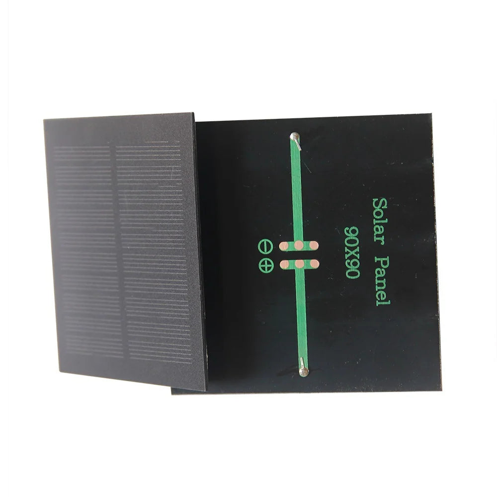 1.1W 1.1W mini solar panel — rear contacts and cell face