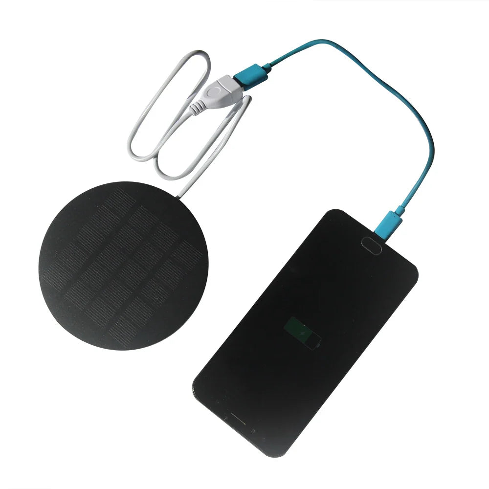 1.2W solar panel — phone charging demonstration