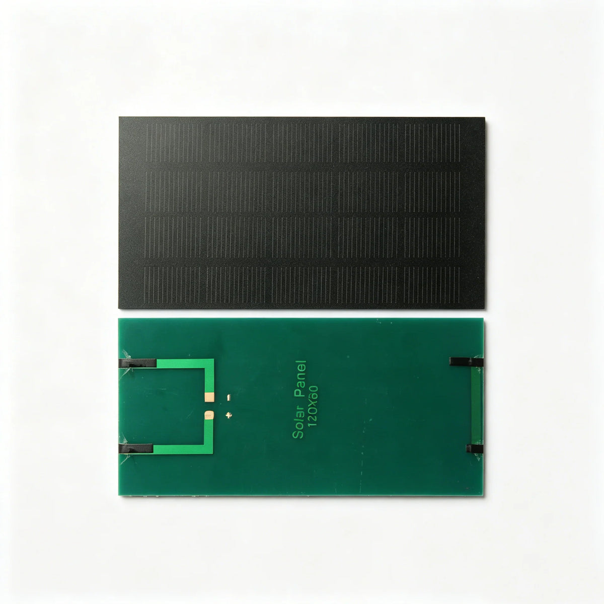 Front and rear of the mini solar module