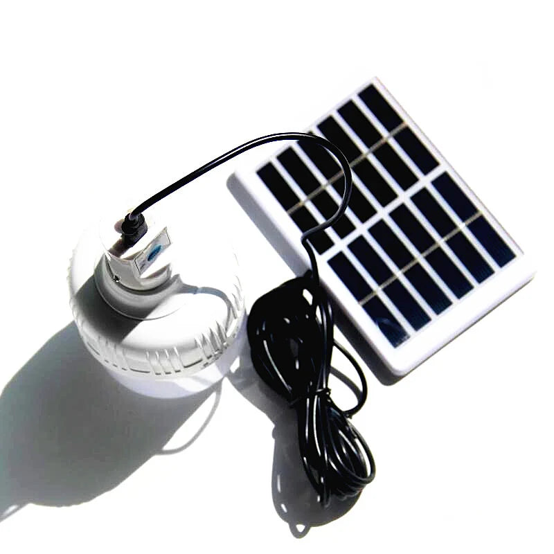 1.2W 1.2W USB-C solar panel — bulb connection demonstration