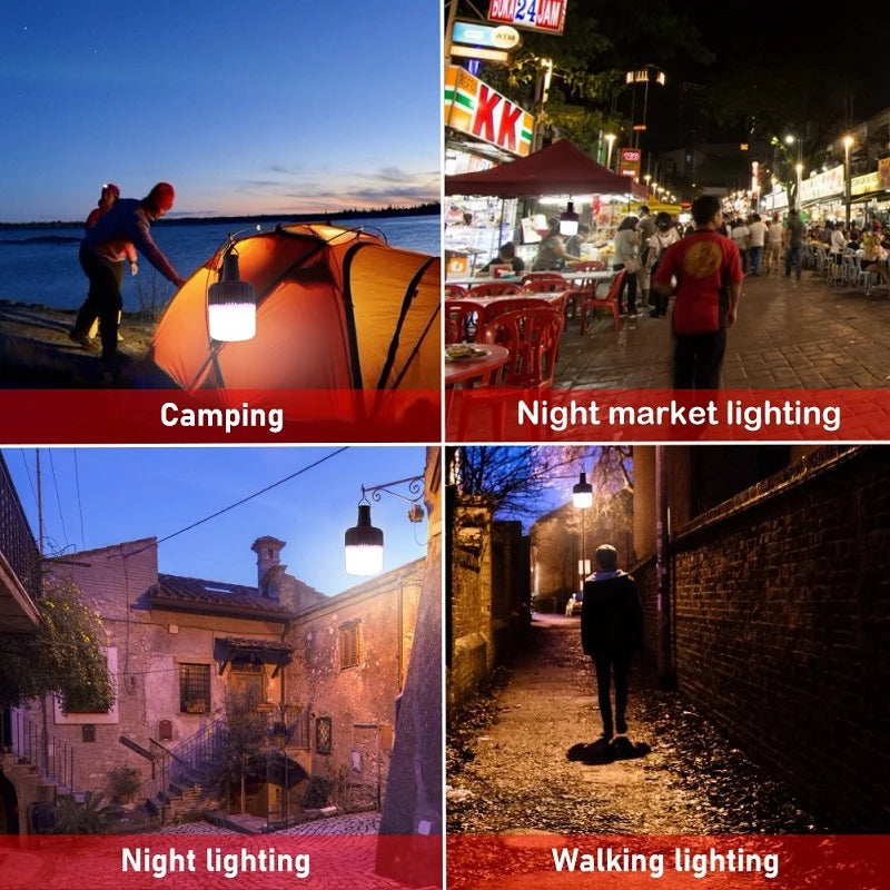 1.2W solar panel solar light bulb kit — portable lighting applications