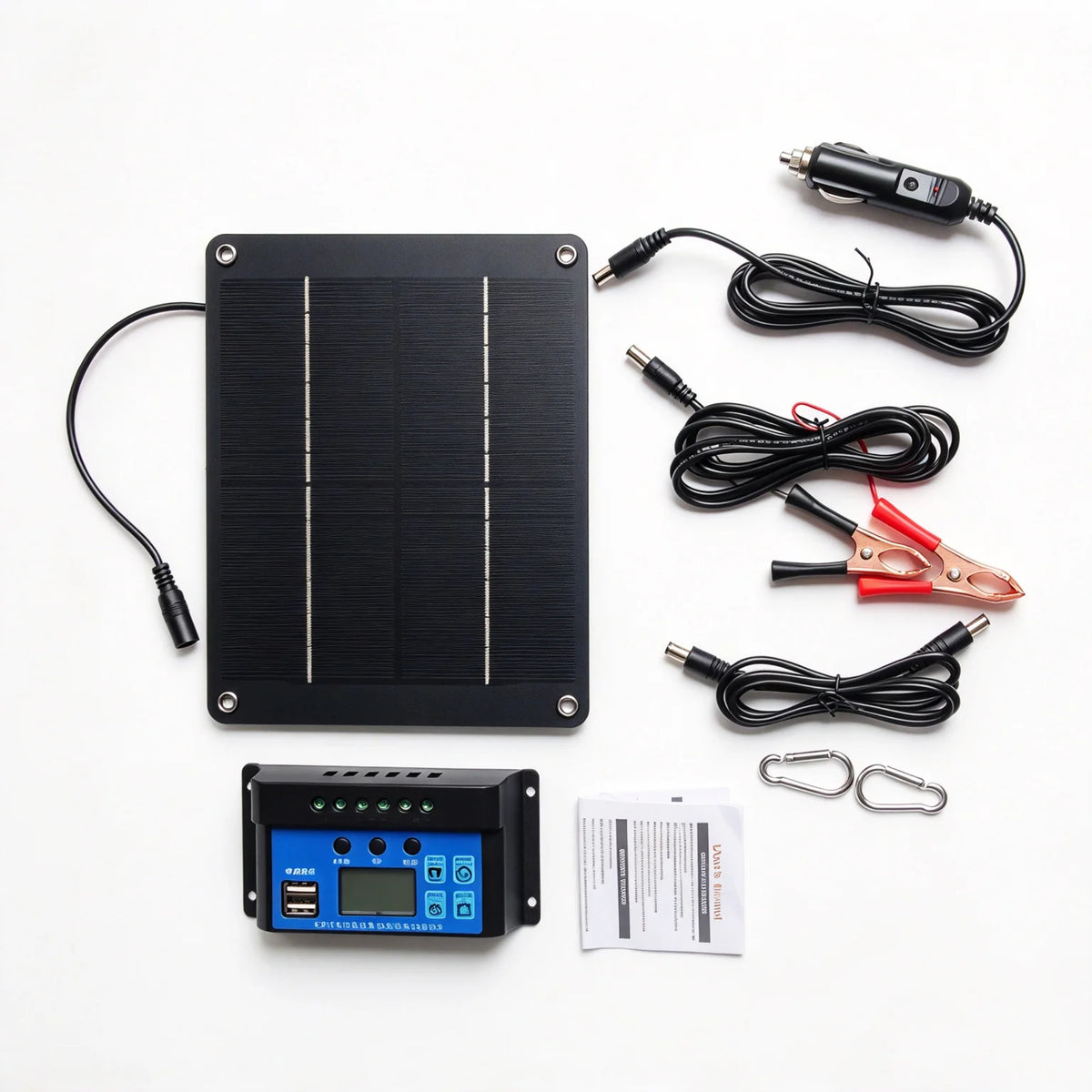 10W solar panel — panel and optional controller kit