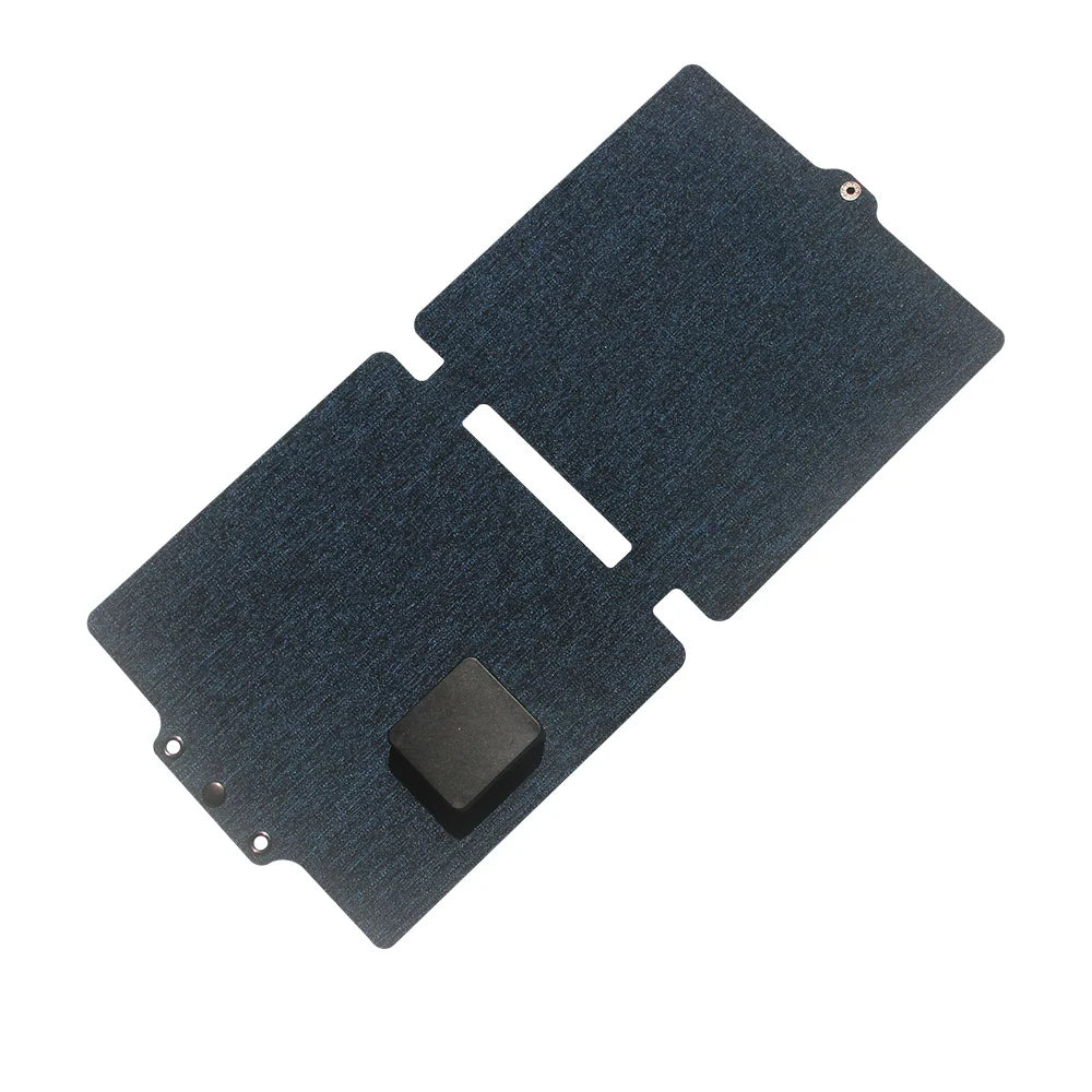 10W foldable solar charger — opened charger rear