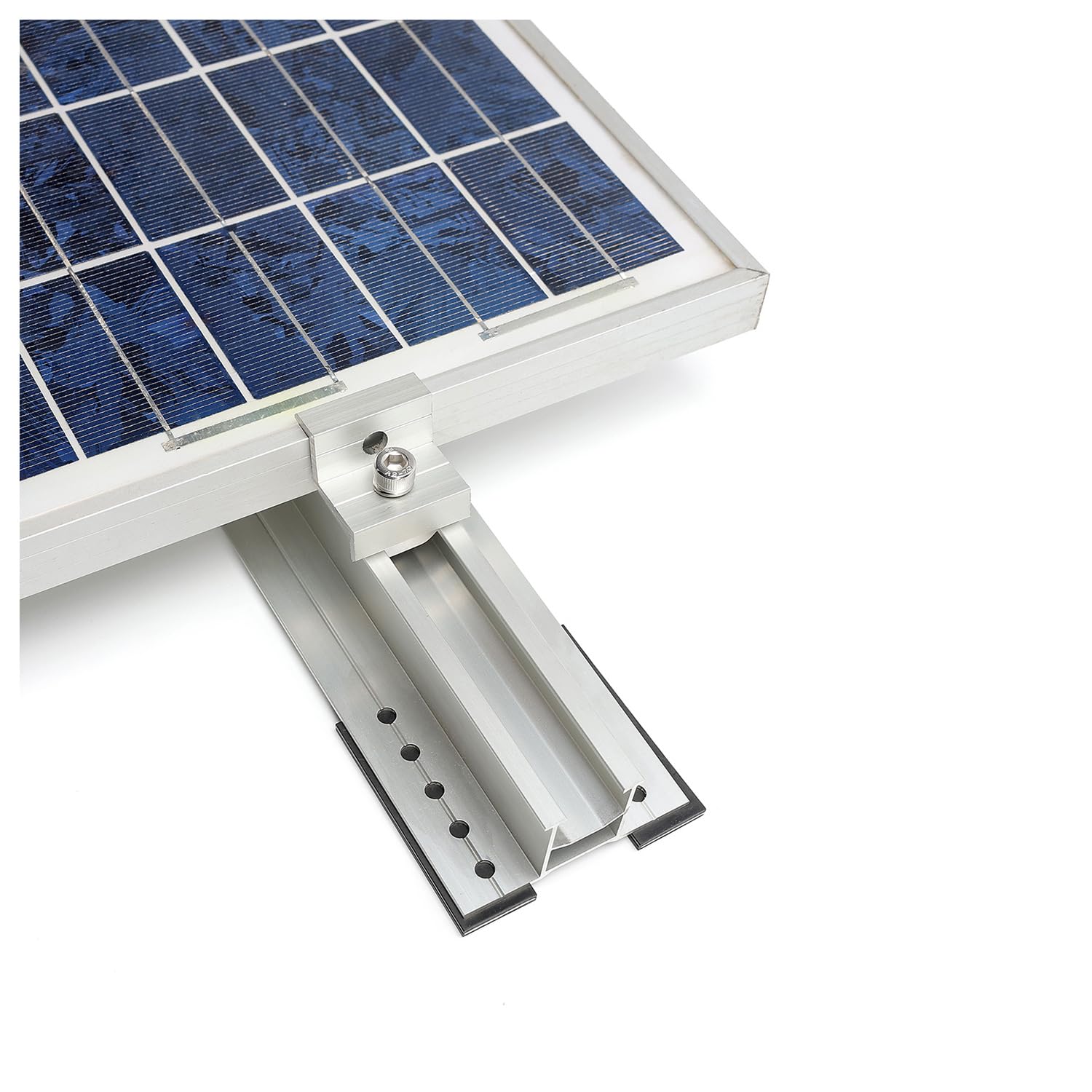 Solar Panel Mount Bracket Kit, 11.81″ Trapezoidal Rails, Roof/RV/Flat-Surface
