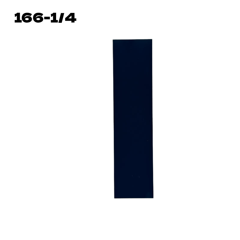 Narrow 1/4-width center strip of a 166 mm cell.