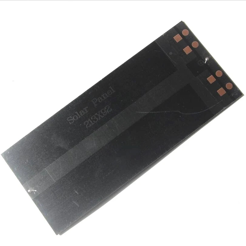 2.5W mini solar panel — rear solder contact pads