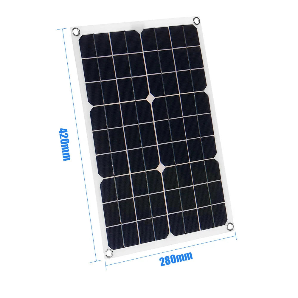 20W peak 20W solar battery charger — 420x280mm panel dimensions