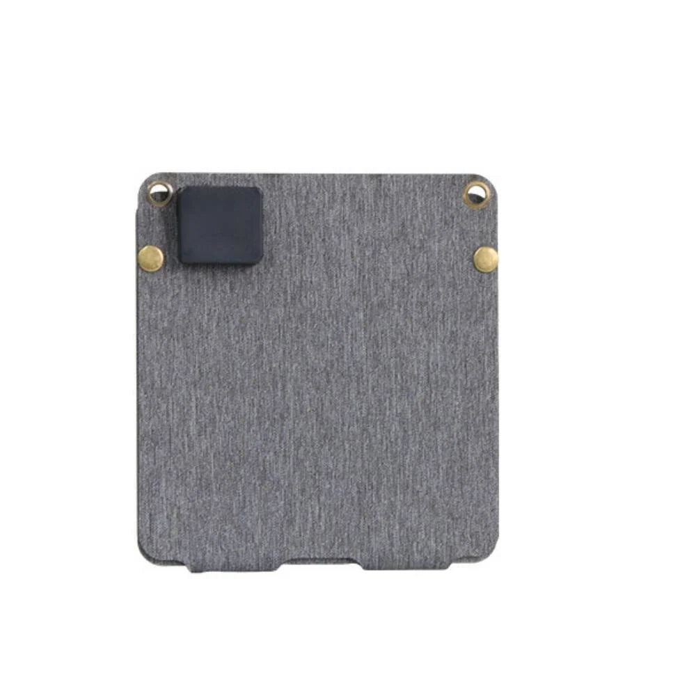 21W foldable solar charger — folded charger rear