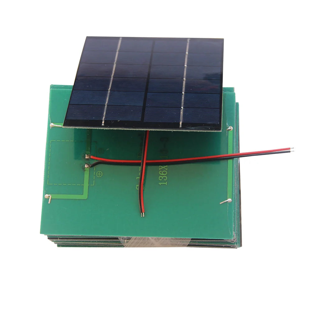 2W mini solar panel — stacked panels