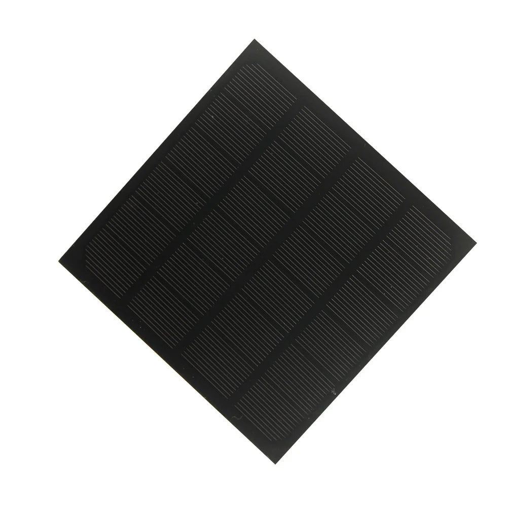 2W mini solar panel — square monocrystalline panel face