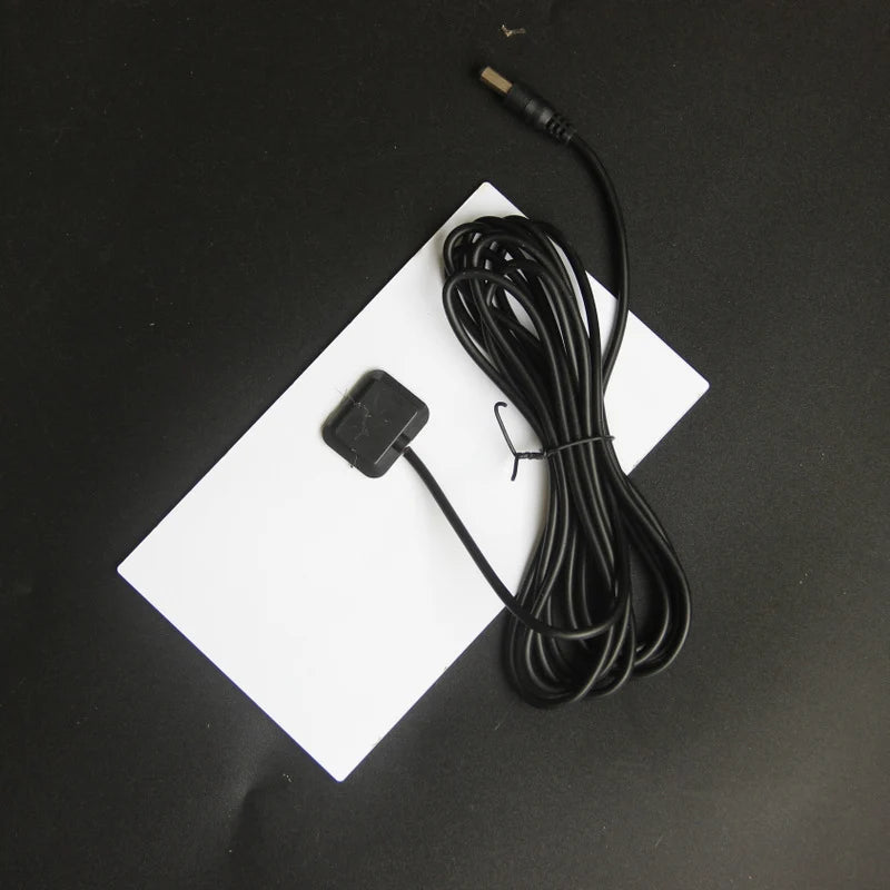 Rear connection box and attached cable on the mini solar panel