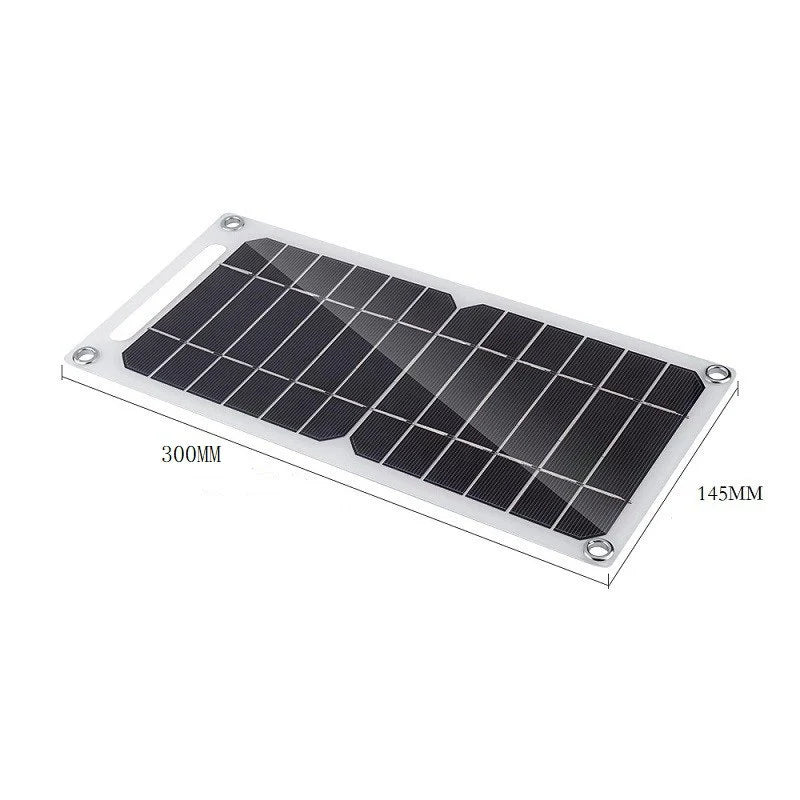2W / 6W USB backpack solar panel — large panel dimensions