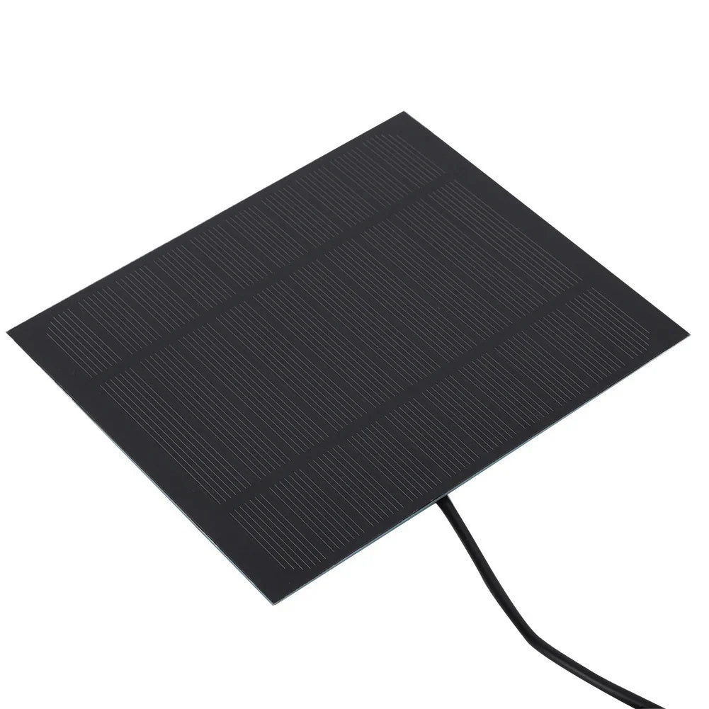 3.3W camera solar panel — panel face and attached lead