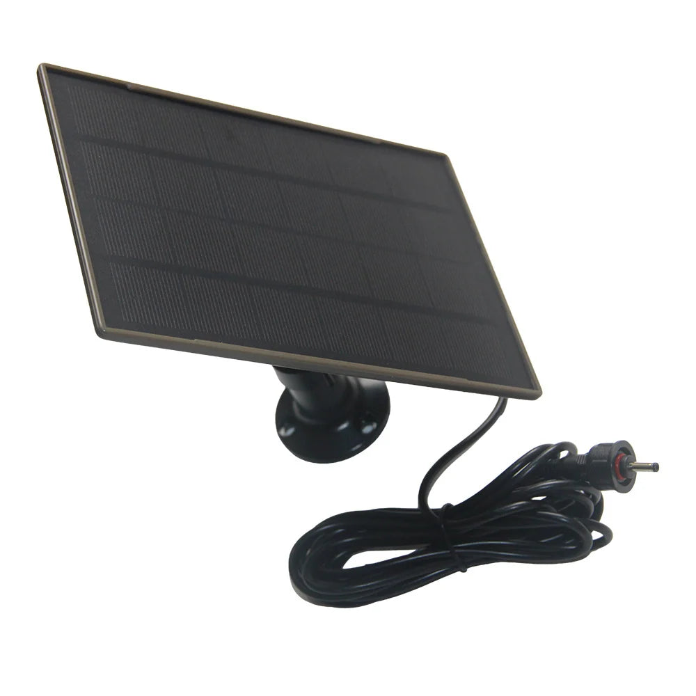 3W camera solar panel — camera panel and attached lead