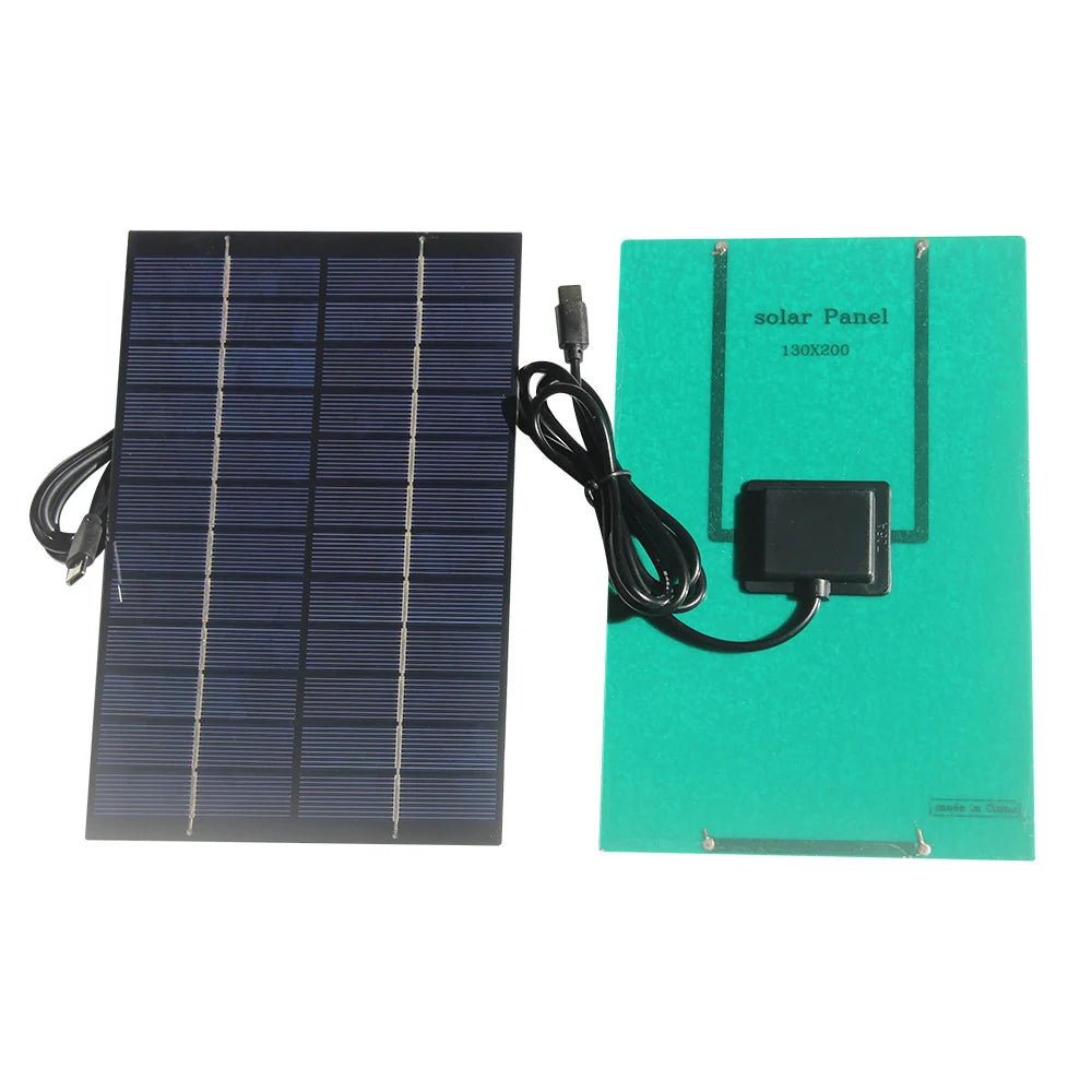 4.2W 4.2W 12V solar panel — panel front and rear side by side