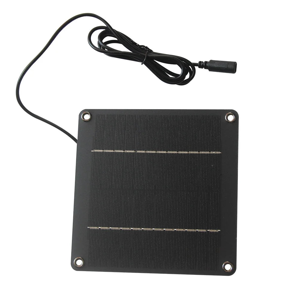 4W solar panel — solar panel face and cable