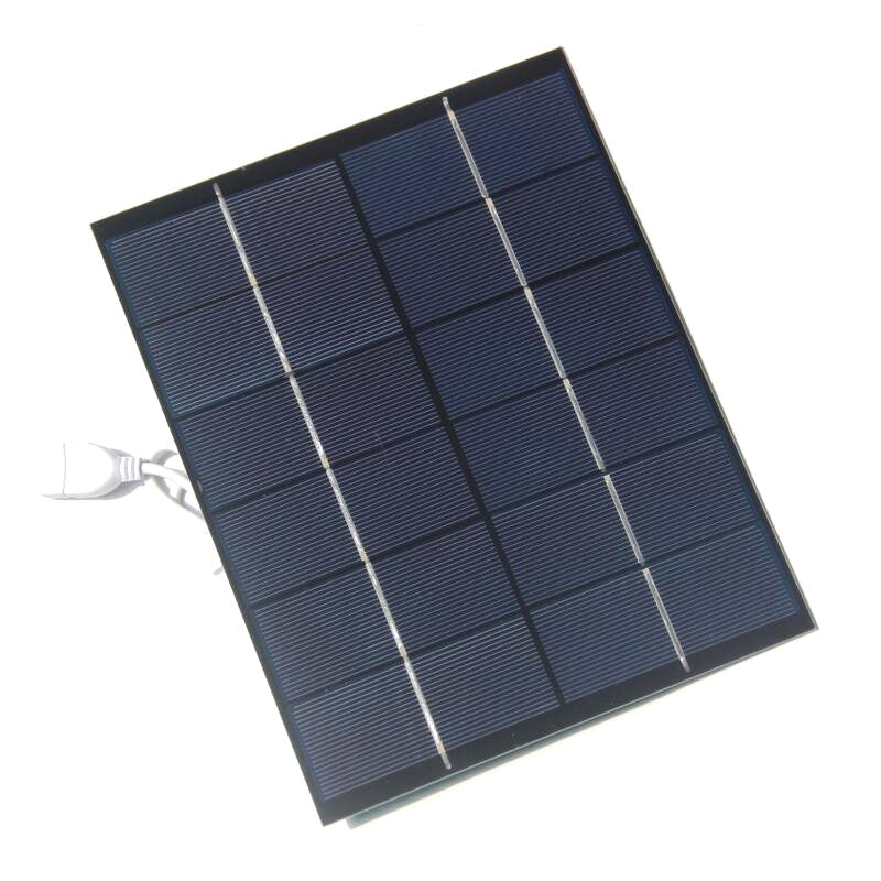 5.2W solar panel — panel face with USB lead