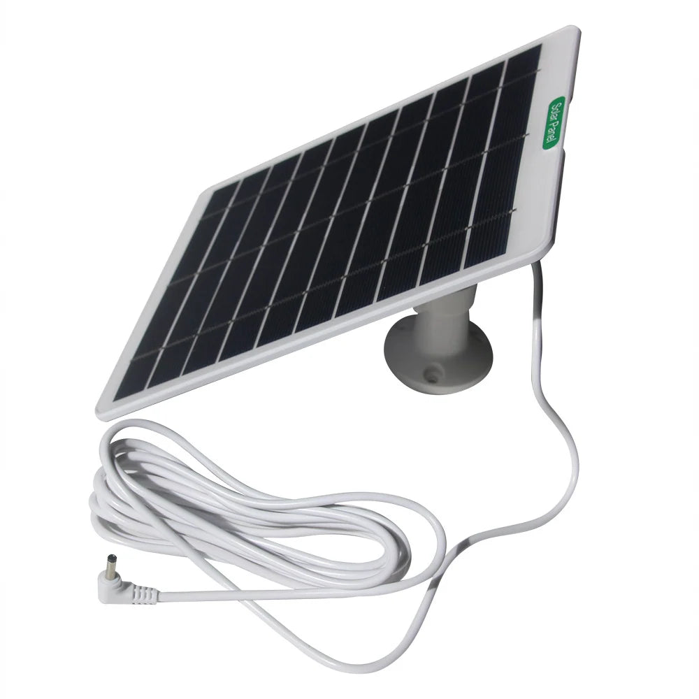 5W 5W camera solar panel — white camera panel with DC lead