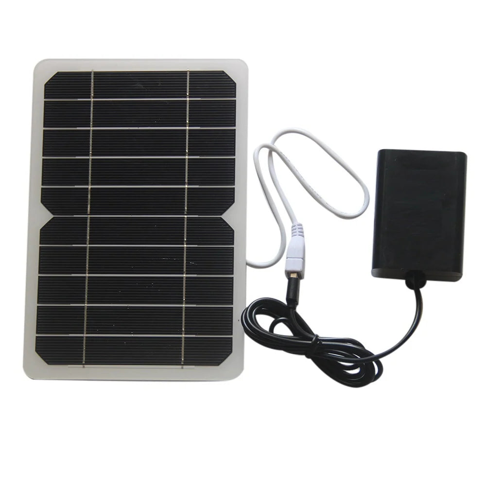 5W solar air pump kit — solar panel and air pump