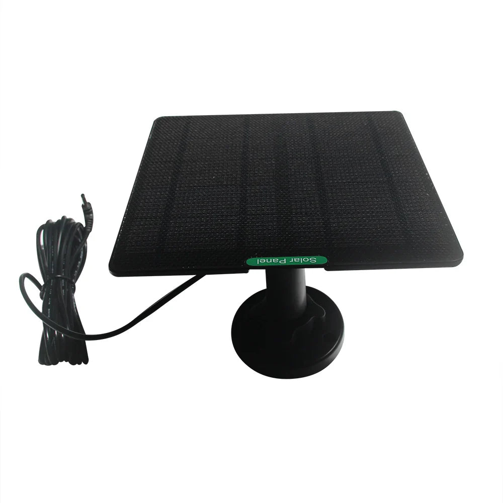 Black 5W camera panel with DC lead