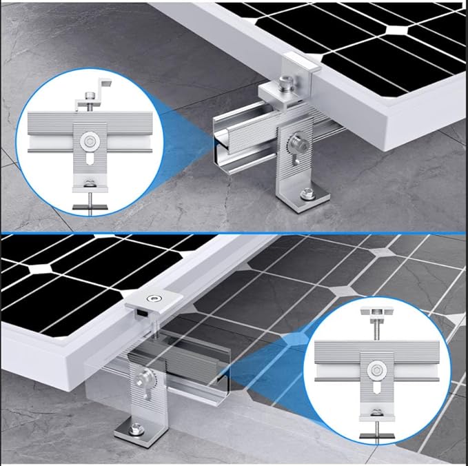 Solar panel mounting bracket kit detail