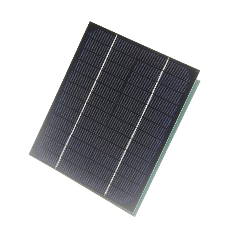 6W solar panel — panel face at angle