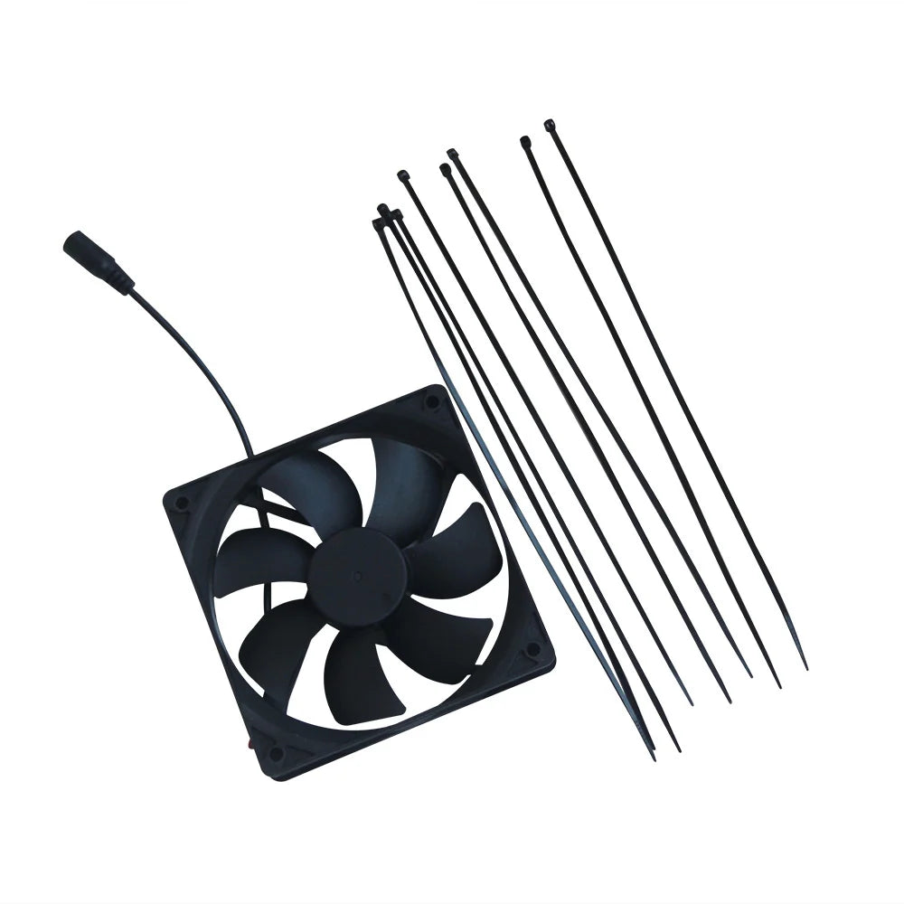 6W solar fan kit — fan and cable ties