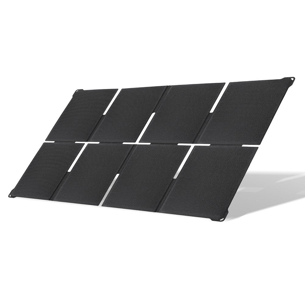 Black folding panel angled toward sunlight