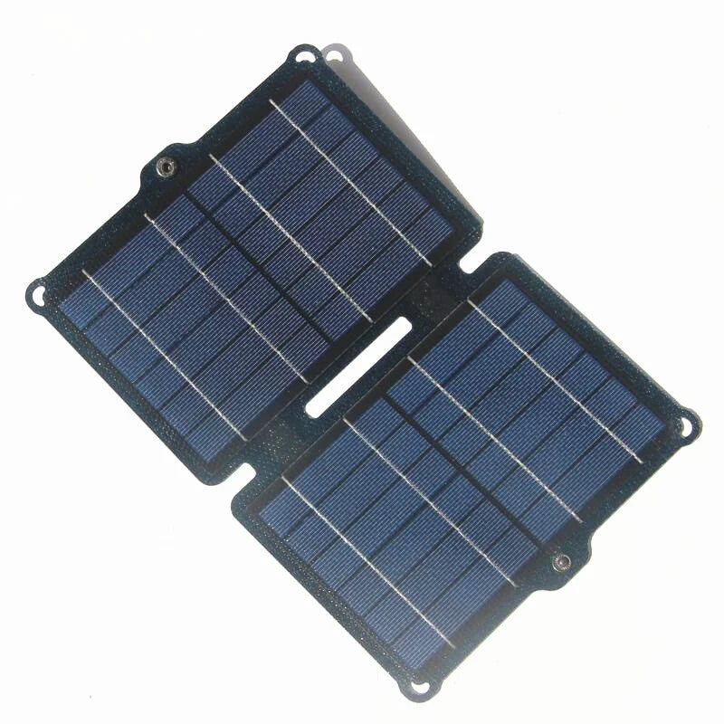 8W / 12W / 15W / 21W / 30W / 36W ETFE foldable solar charger — 8W blue two-section panel