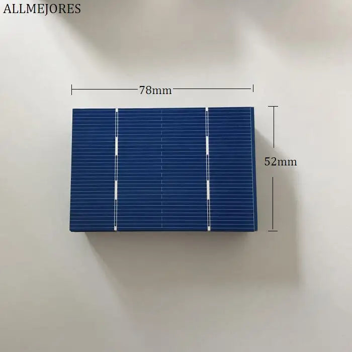 78mm x 52mm Polycrystalline Solar Cells - 50-Pack Options
