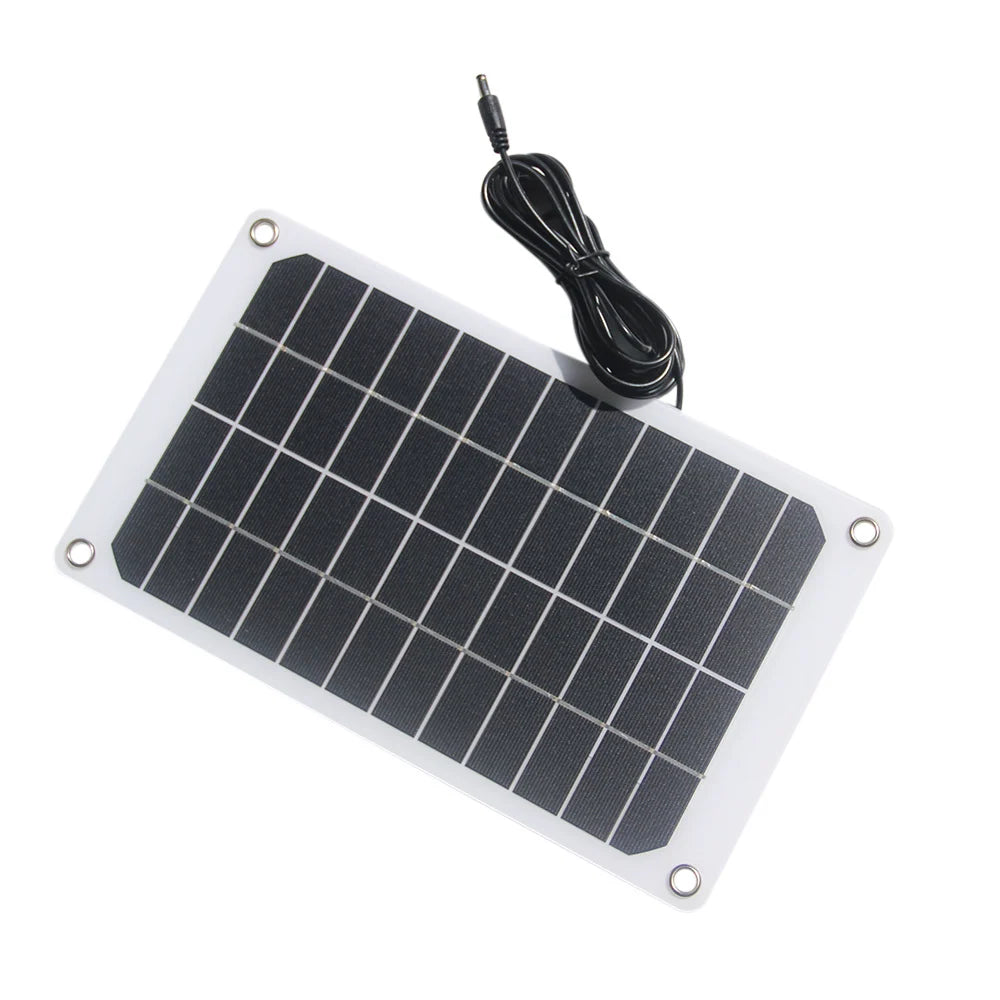 10W 12V Dual-Fan Solar Ventilation Kit with 3m DC Lead — solar panel front