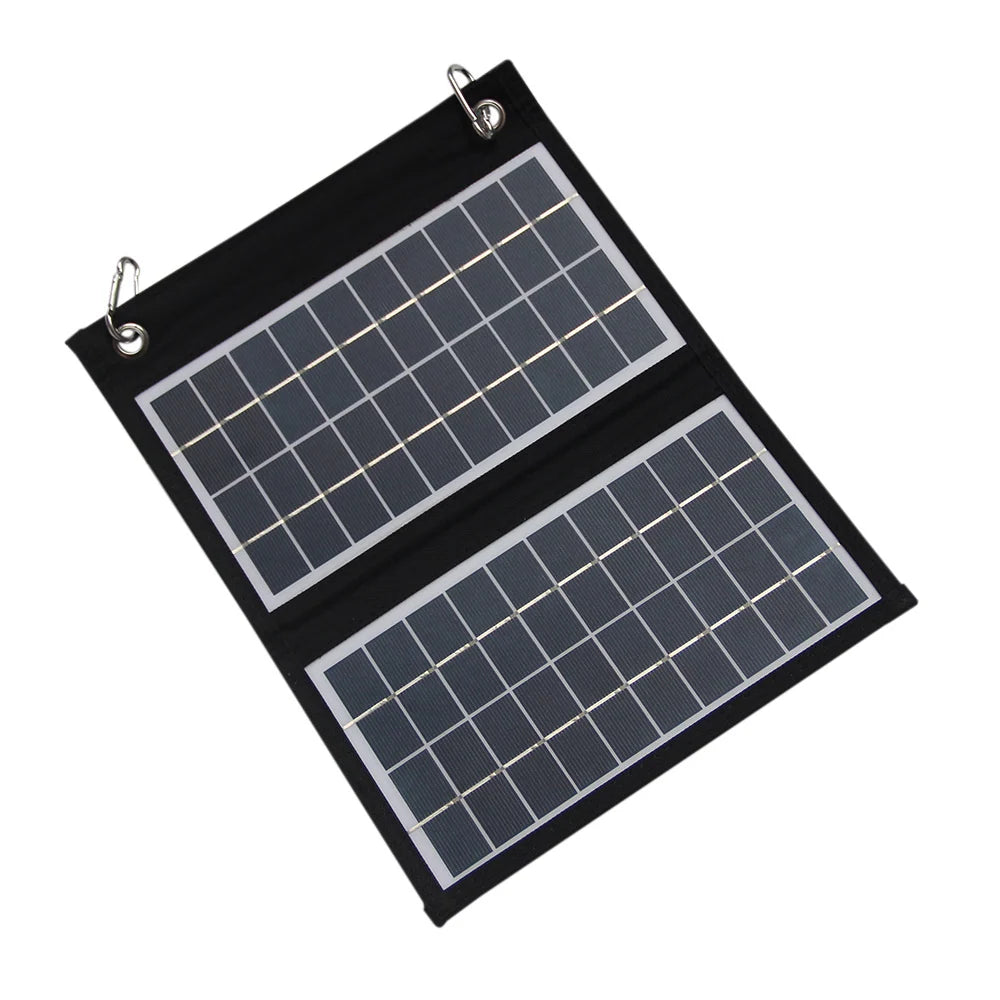 10W, 15W or 20W EVA Folding Solar Charger with Dual USB-A — two-fold solar charger