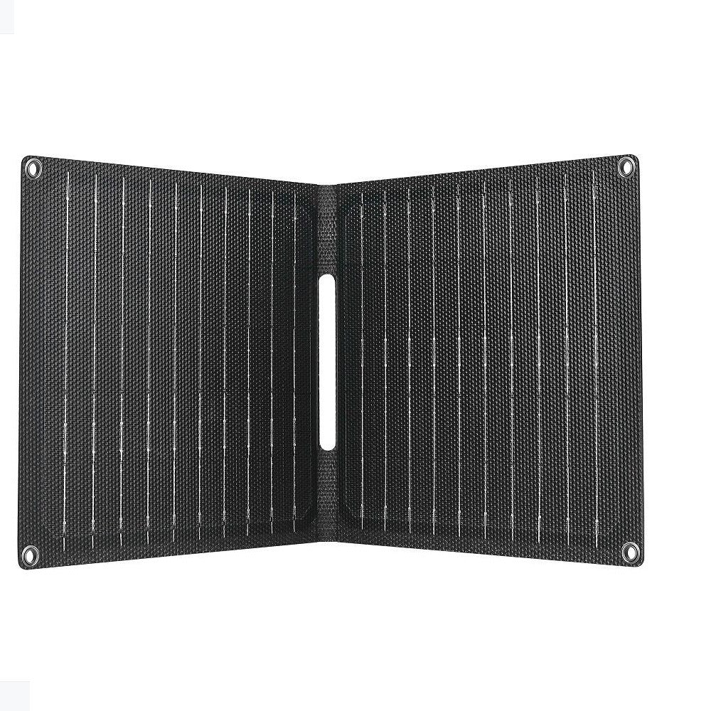 15W ETFE Two-Fold Solar Charger with USB-A and USB-C — two-fold solar charger open