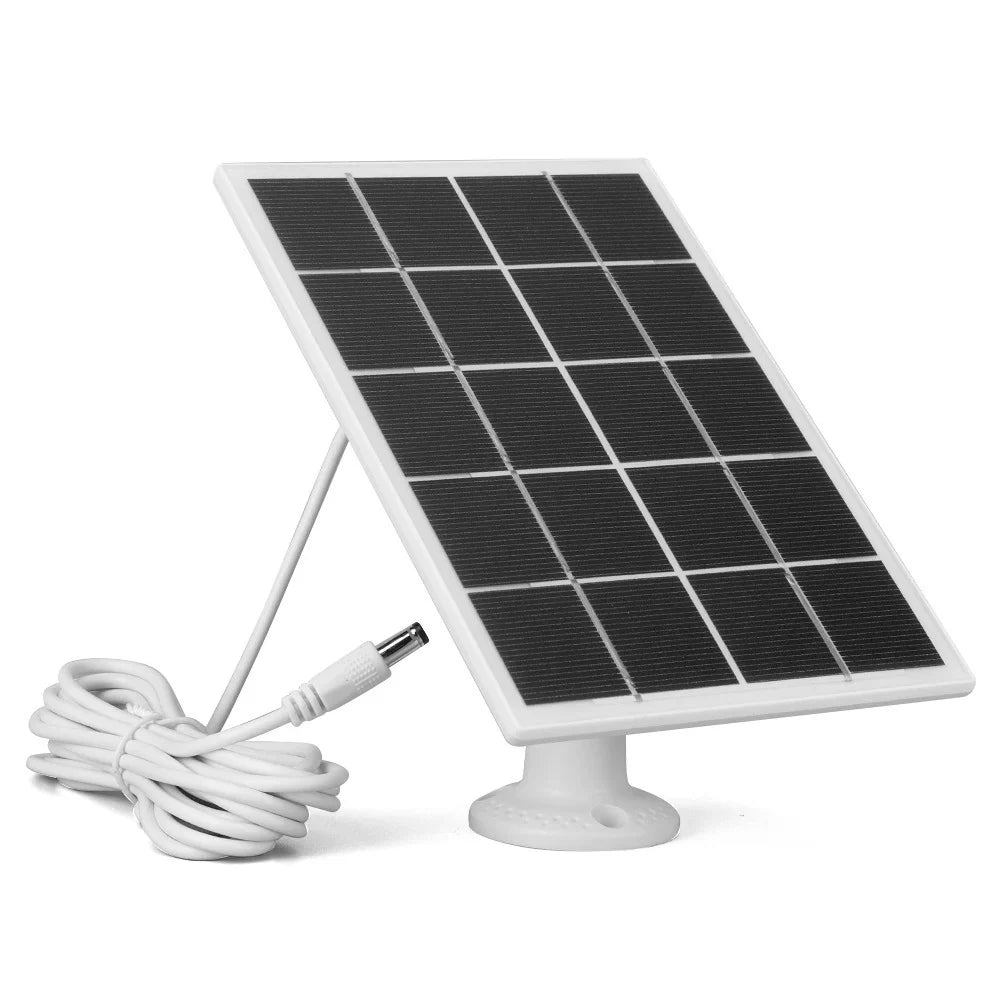 3.3W 5V Camera Solar Panel with Seven Connector Options — white camera panel
