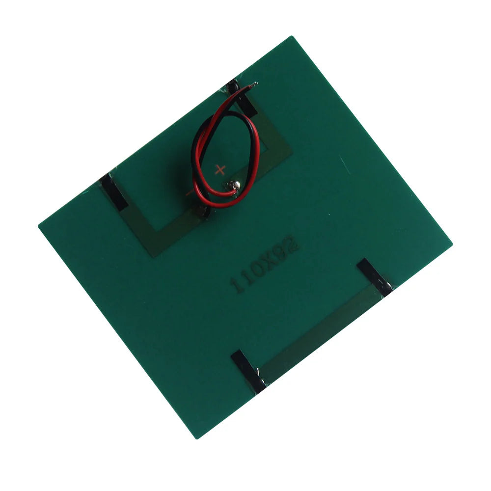 Rear of 110 × 92mm panel showing wire terminals
