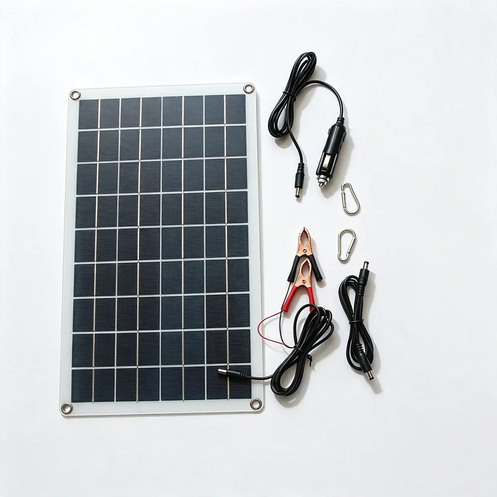 16W panel with included charging leads