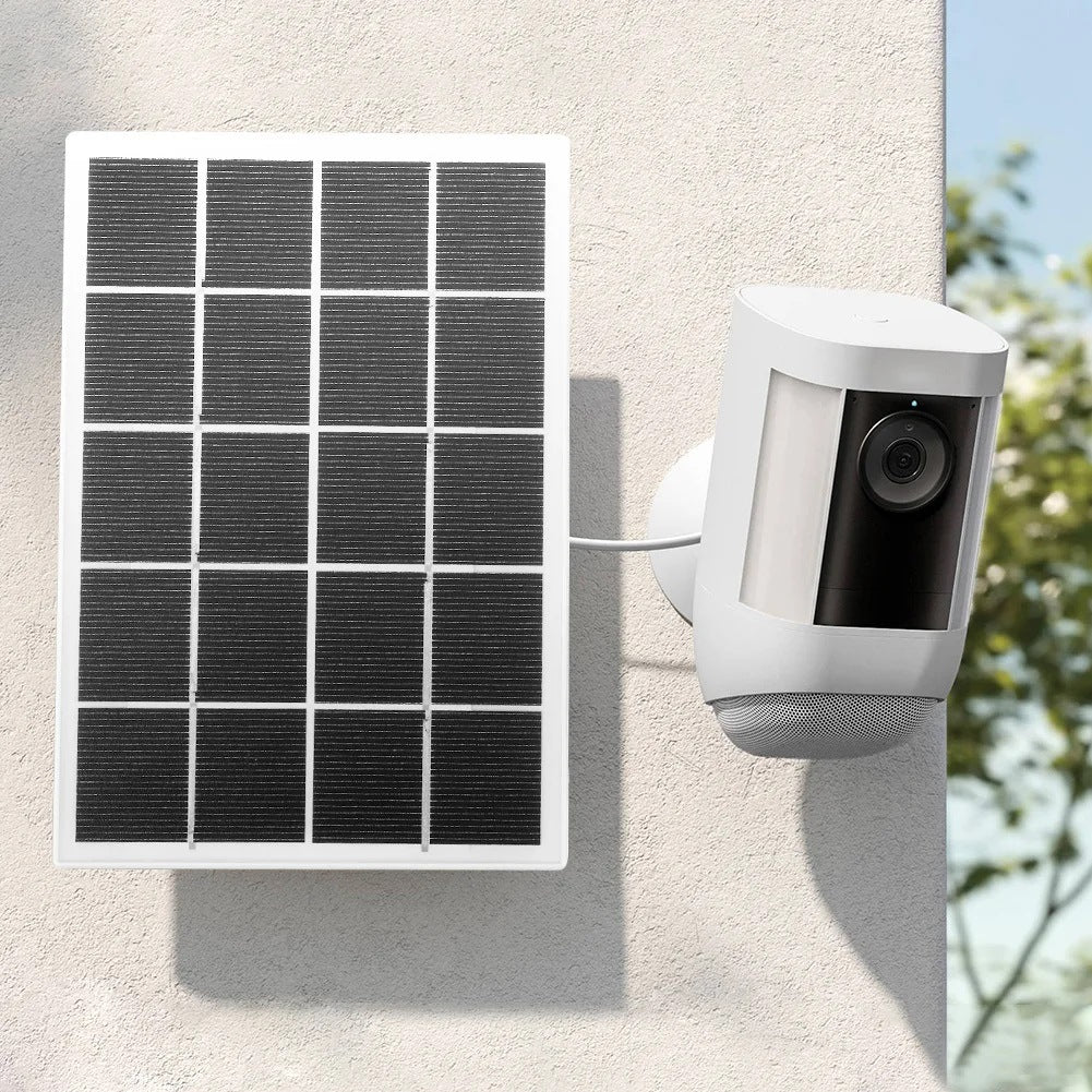 Panel mounted beside a camera as an installation example