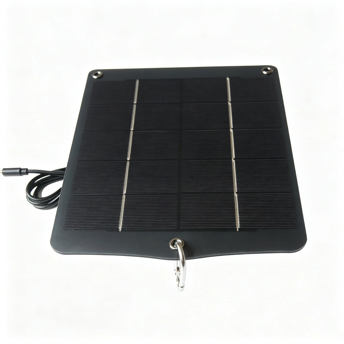 Front of the black solar panel