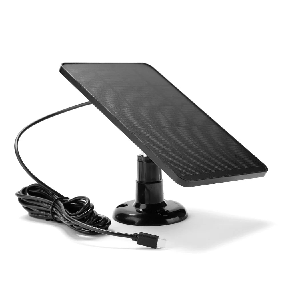 Black 4W panel with USB-C connector and bracket