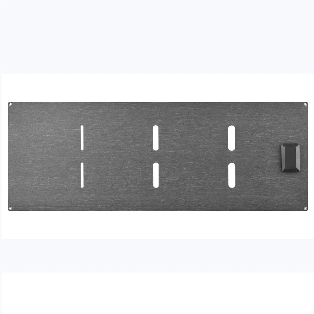 Rear of fully opened panel