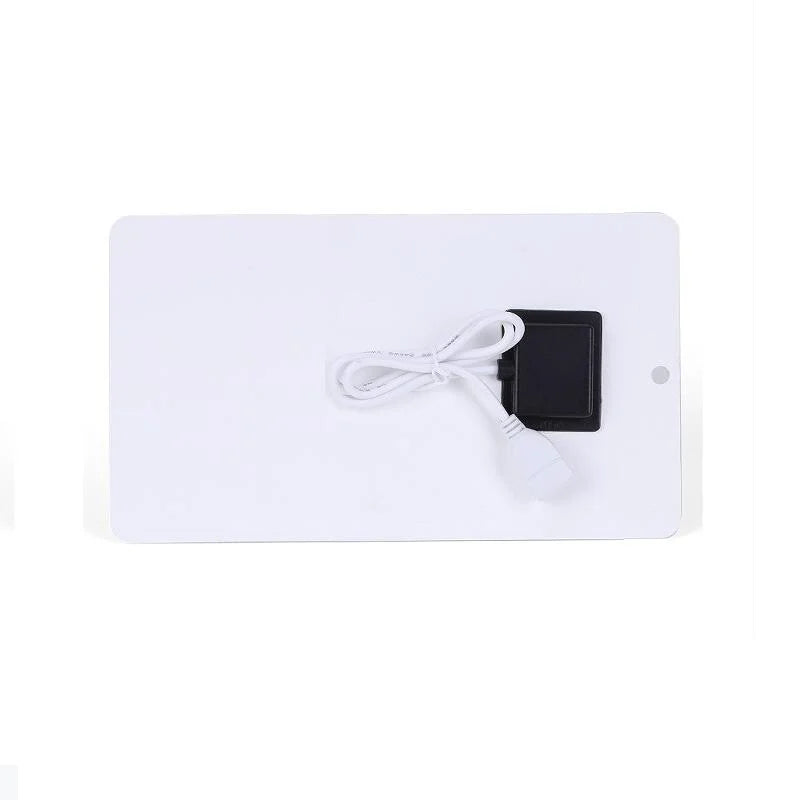 Rear of white panel and USB cable
