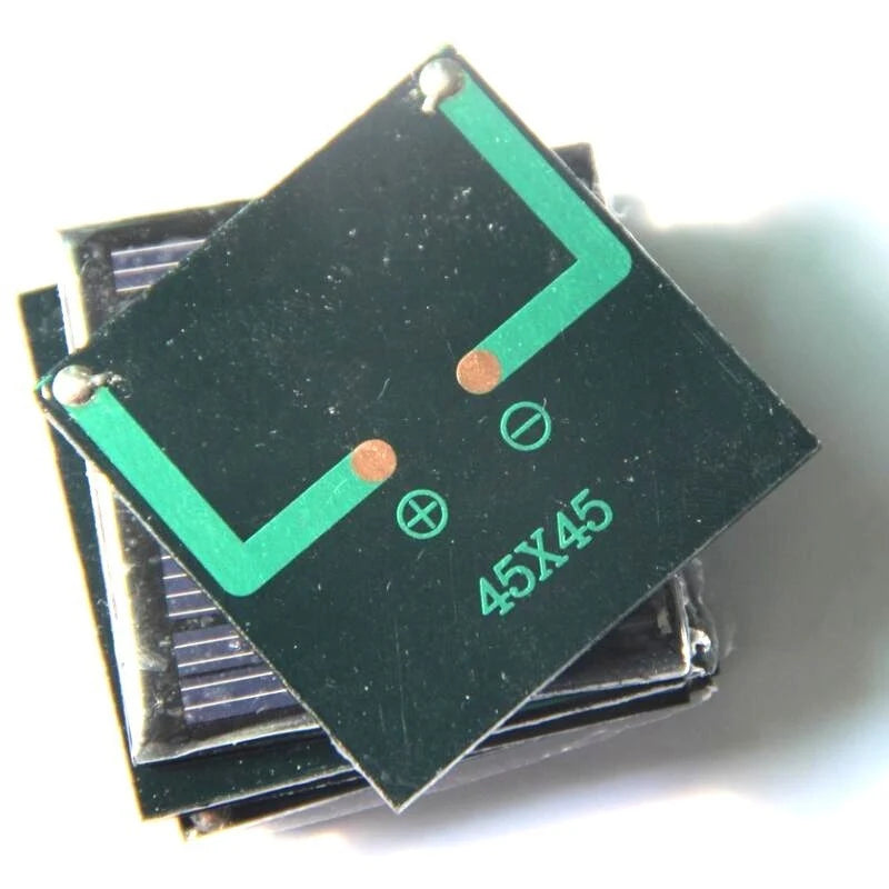 Front and rear of mini solar module