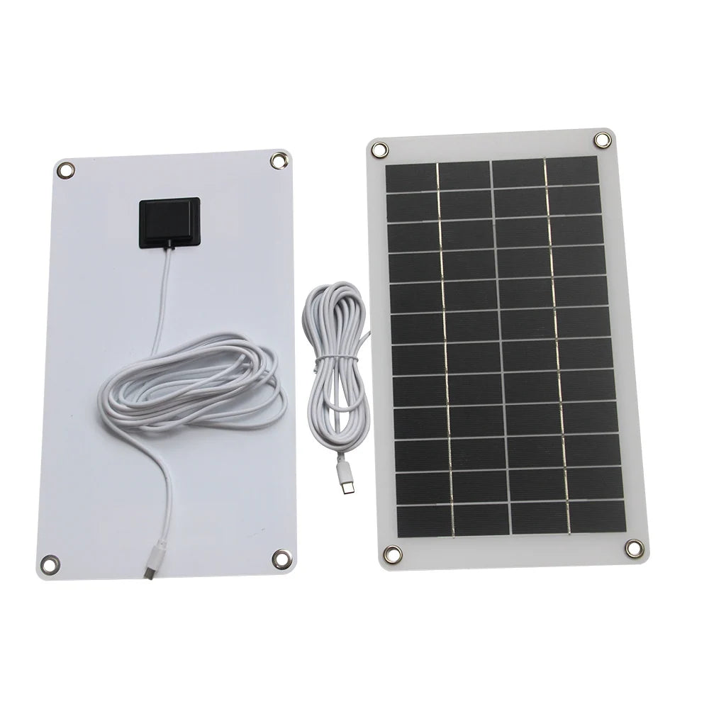Front and rear of one 10W panel