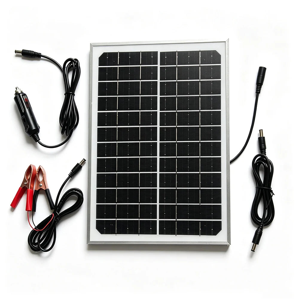 Rear of framed solar panel