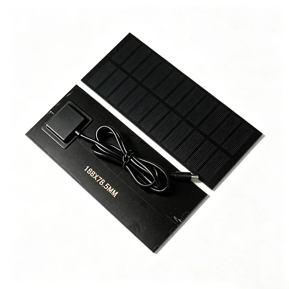 Front and rear views of the 2.5W panel