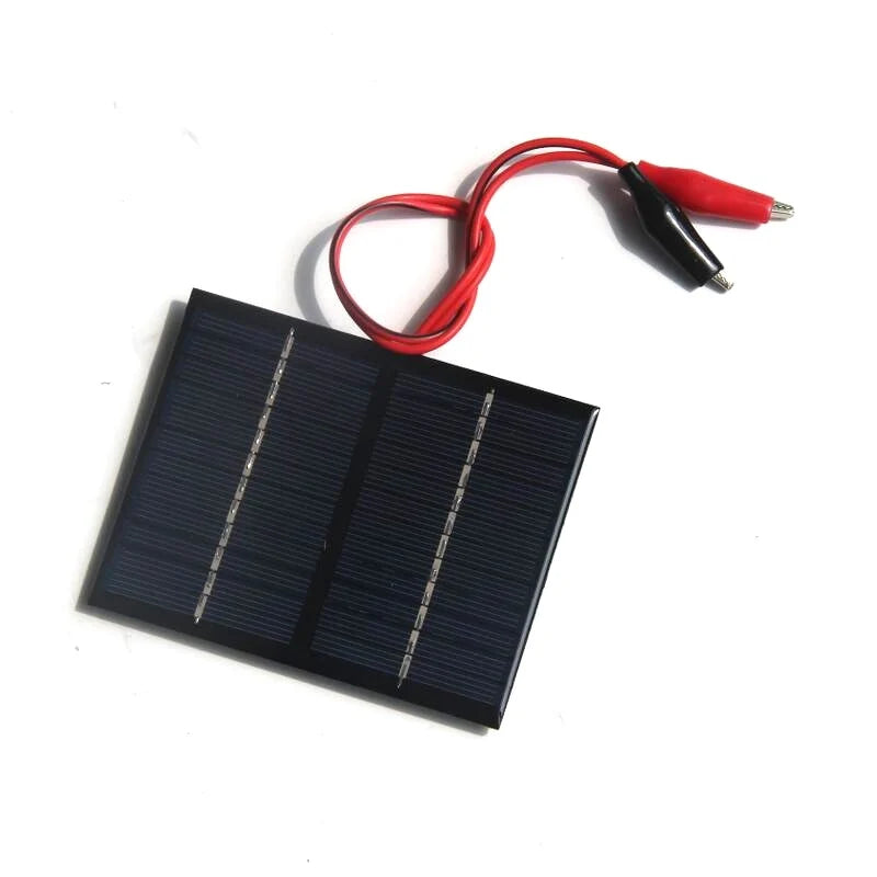 1.5W 12V solar panel with alligator clips